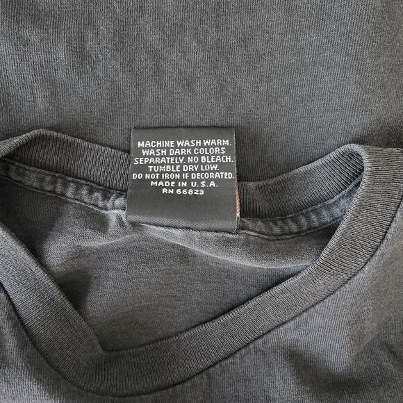 Harley Davidson 1937 Ocean Sand Record T-Shirt Men's M Black Colorful Graphics - Picture 4 of 13